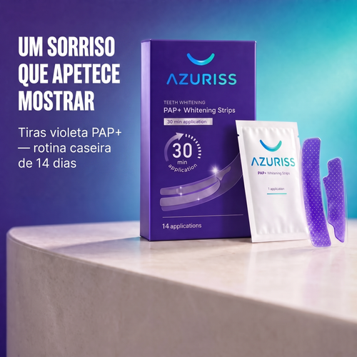 Um sorriso que apetece mostrar — tiras violeta PAP+ Azuriss